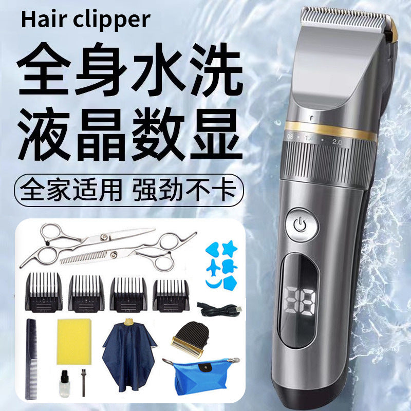 Full-Body Washable Professional Electric Hair Clipper