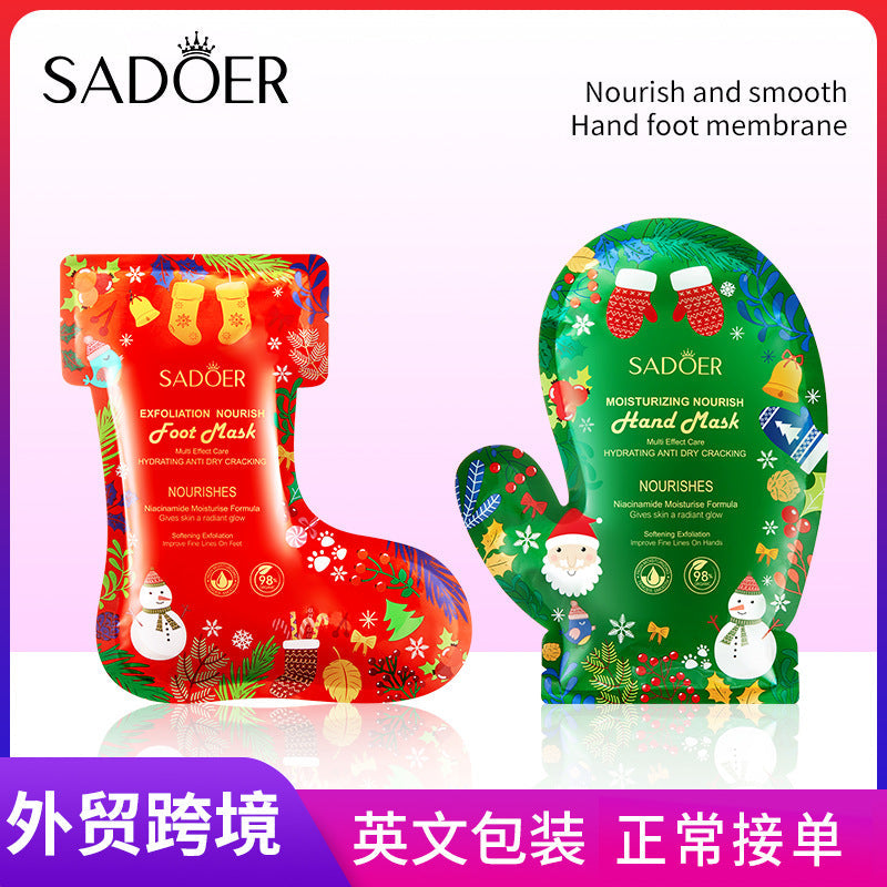 Sadoer Niacinamide Foot & Hand Mask Nourishing Exfoliating
