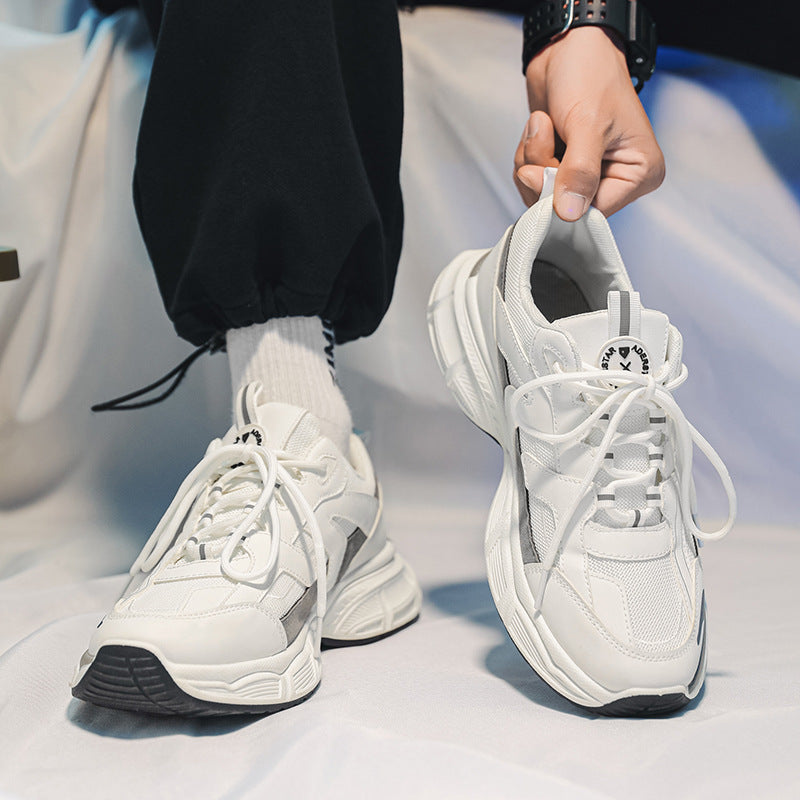INSTOCK- 2025 Torre Mesh White Shoes Men’s Casual Sneakers