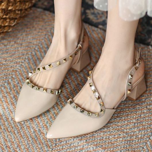 Nude French-Style High Heels – Elegant Dress Shoes