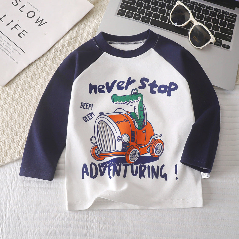 Children’s Cotton Long-Sleeve T-Shirt Boys & Girls
