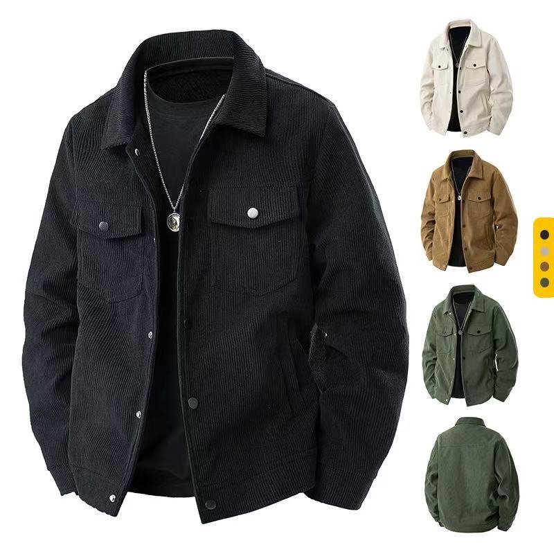 Retro Japanese Casual Jacket – Versatile Lapel Workwear Top