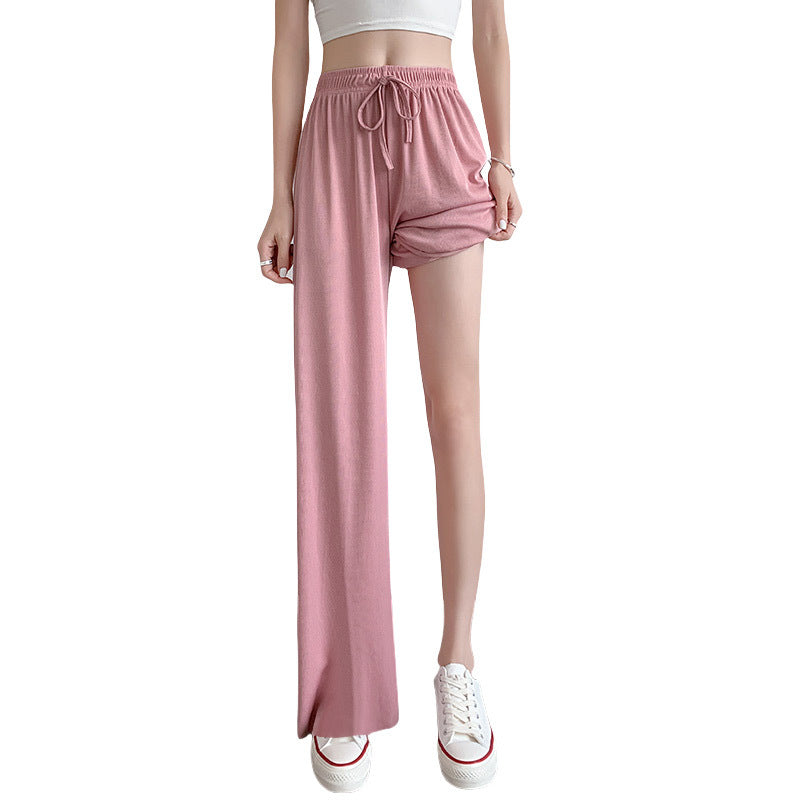 Women's Ice Silk Wide-Leg Pants