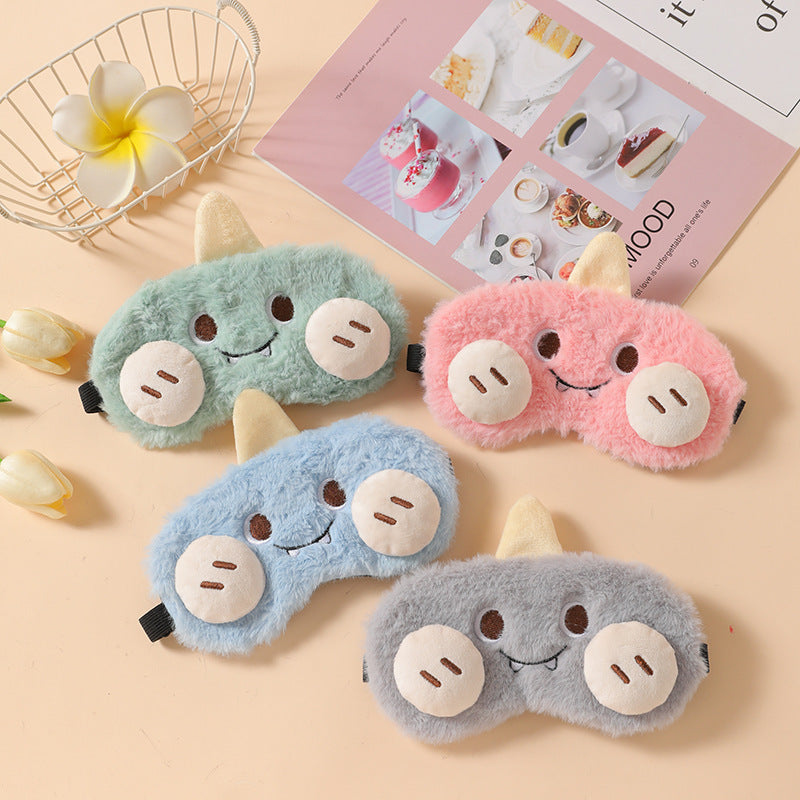 Cute Cartoon Plush Sleep Eye Mask with Ice Pack