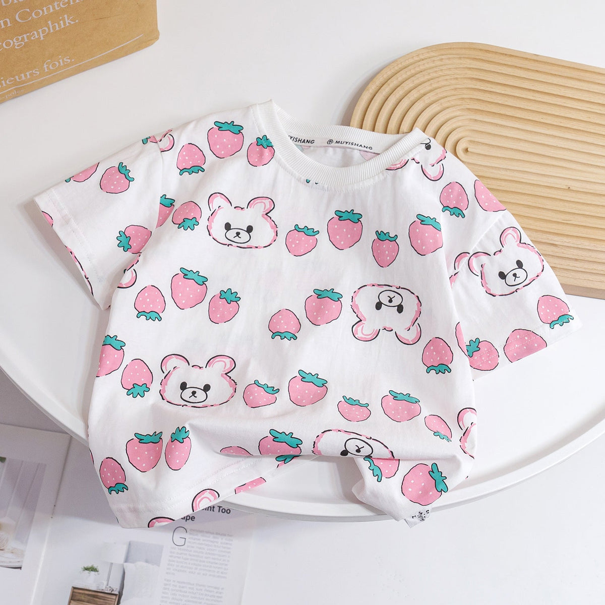 Girls Korean Style Cotton T-Shirt – Cute Summer Top – T-Shirts – Image 10