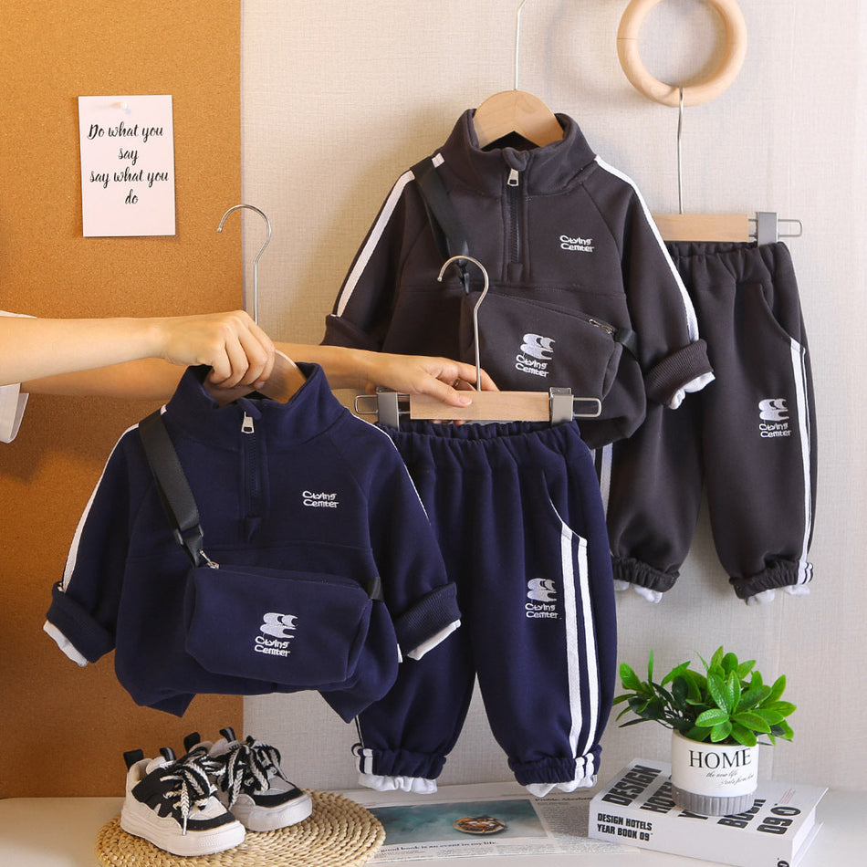 Boys’ Autumn Sweatshirt Suit 2025 Sports Set