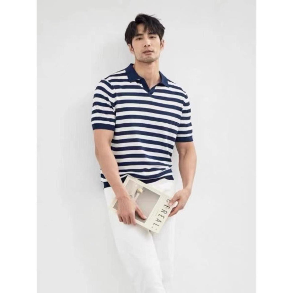 Men’s Vintage Striped Polo Shirt Summer 2026