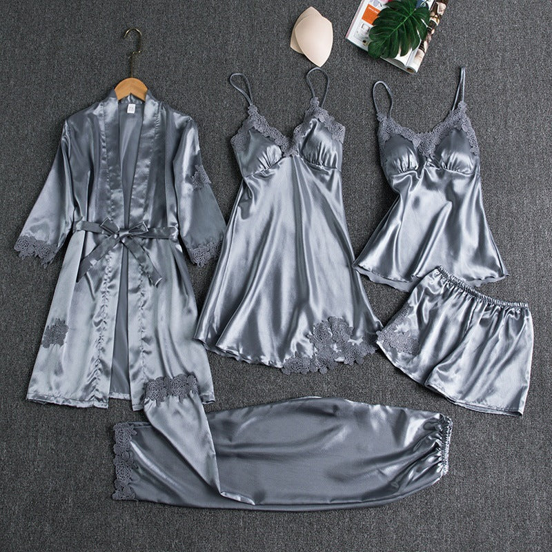 Women’s Ice Silk Pajamas Set