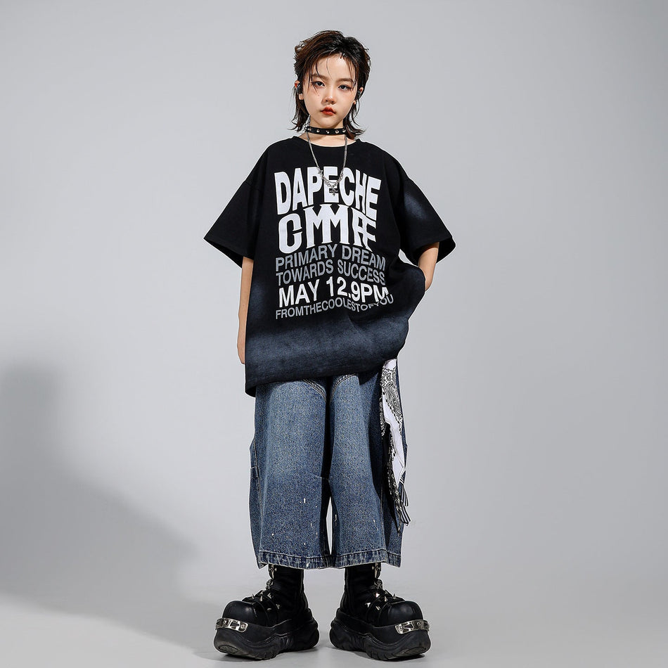 Kids Hip-Hop Street Dance Denim Pants