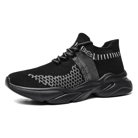 Zms- Black men's sneakers - casual athletic shoes with cushioned comfortable sole