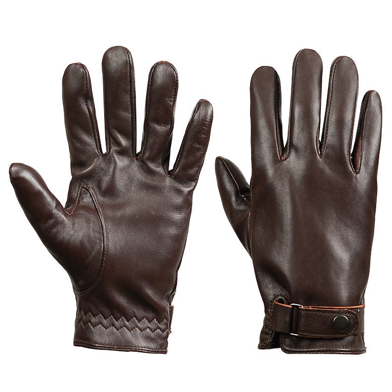 Unisex Black Leather Gloves – Outdoor Fashion for Men & Women