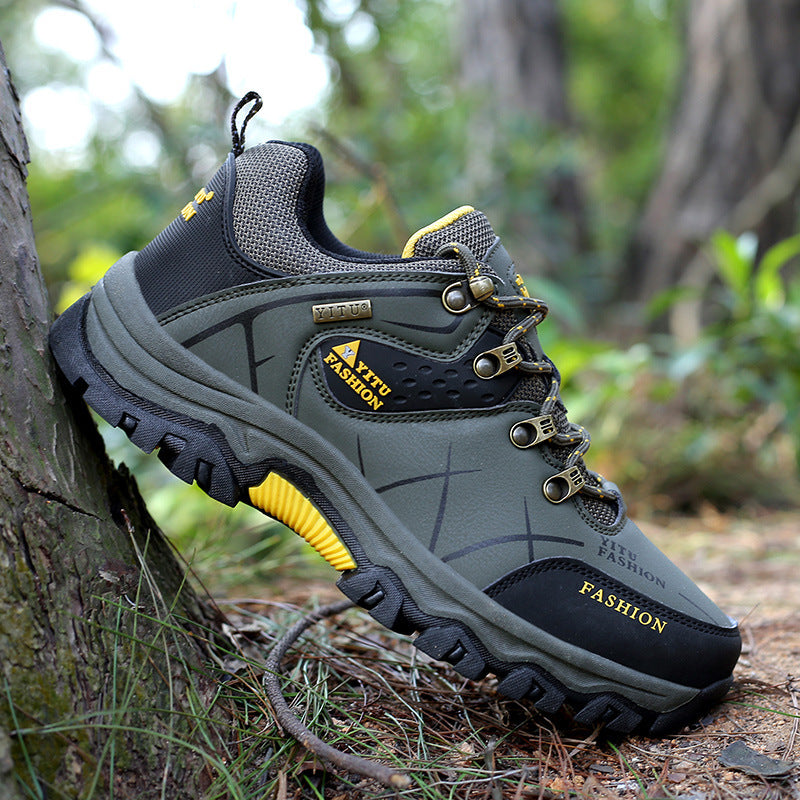 Large Size Men’s Hiking Shoes – Outdoor Non-Slip Sports Boots