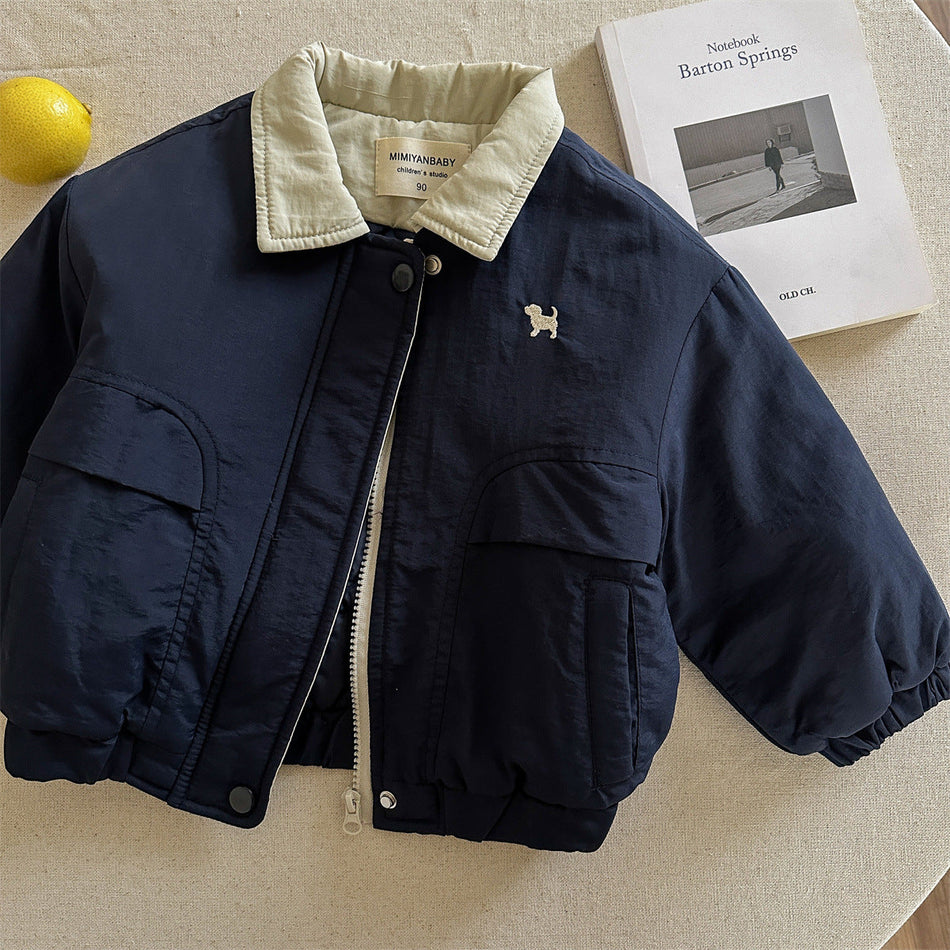 Boys’ Thickened Cotton-Padded Winter Coat