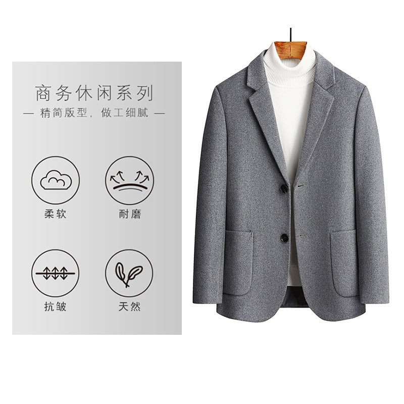 Business Wool Suit Jacket – Men’s Short Autumn Style