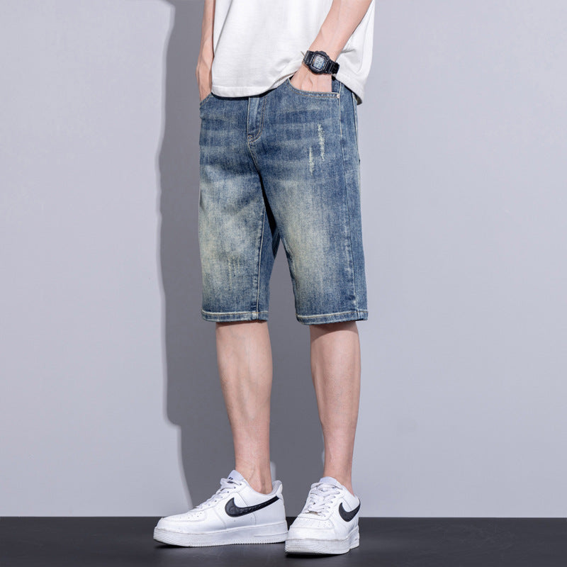 Men's Retro Ice Oxygen Denim Shorts