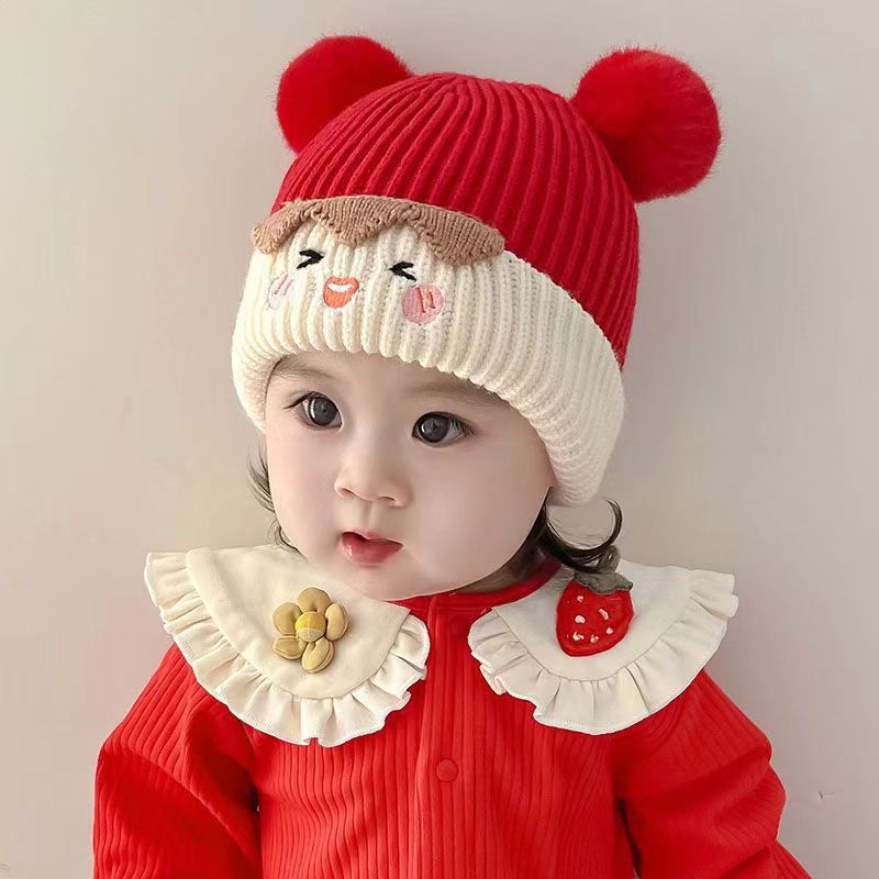 Knitted Thickened Warm Wool Hat Korean-Style Cute Earmuffs!!