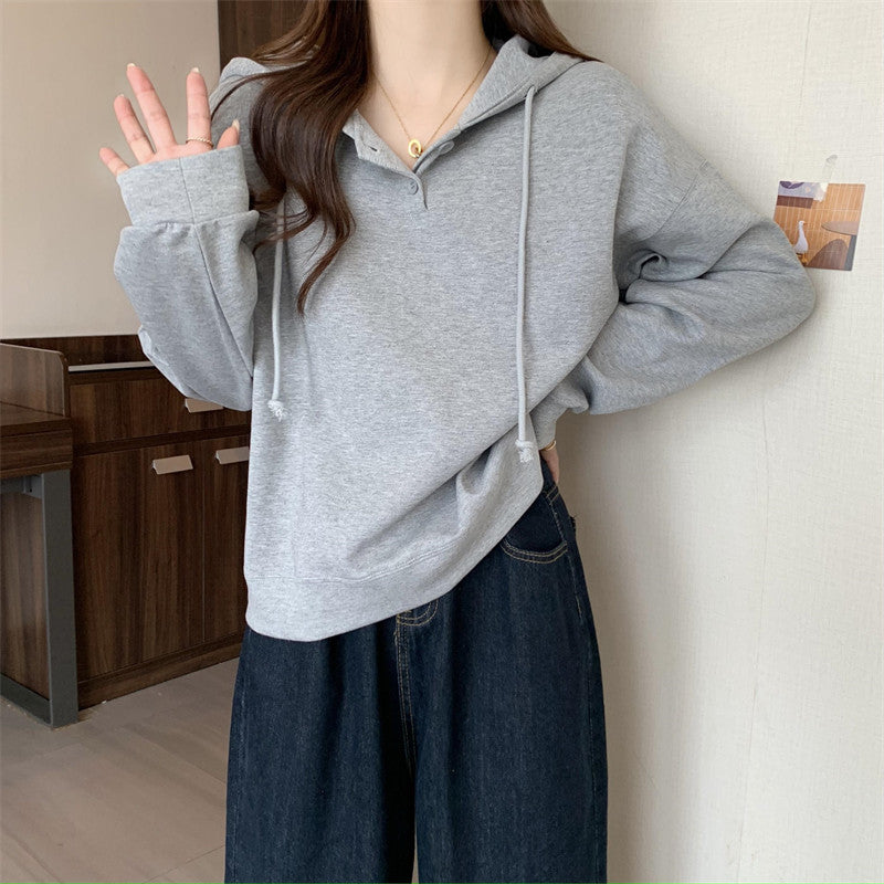 Loose Korean Hoodie – All-match Spring Autumn Jacket