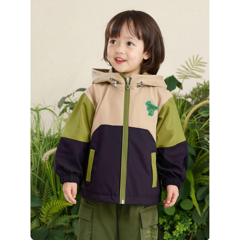 Kids Trendy Hooded Windbreaker Jacket – Spring & Autumn