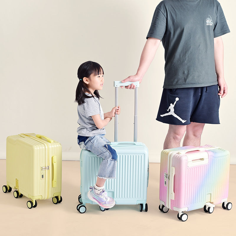 20-Inch Ride-On Kids Suitcase for Girls with Password Lock