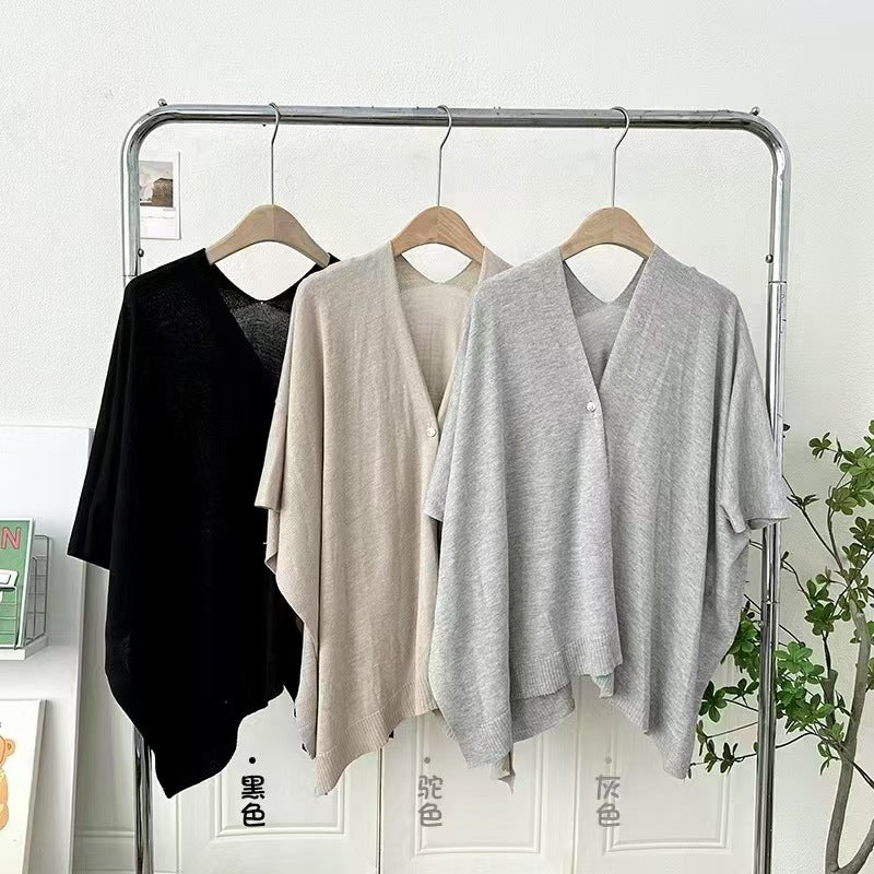 Women’s Summer Loose Knitted Shawl