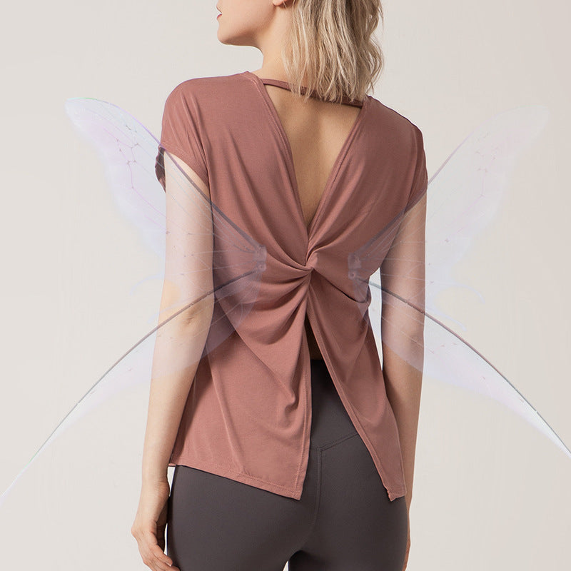 Back Slit Yoga Top