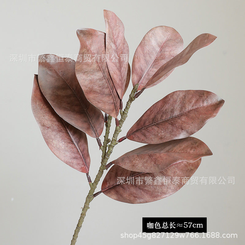 Artificial Magnolia Leaf Potted Green Plant Home Wedding Decor