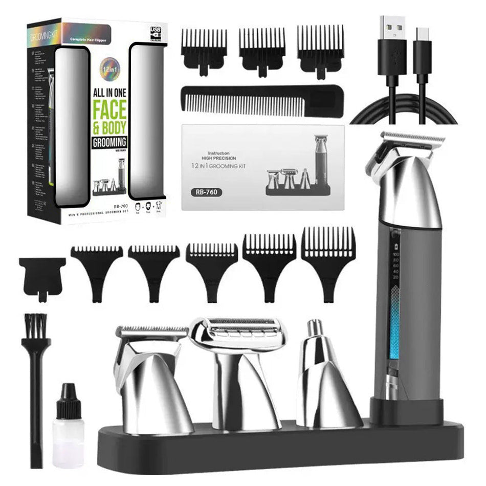 Men’s 4-in-1 Electric Hair Clipper & Grooming Set