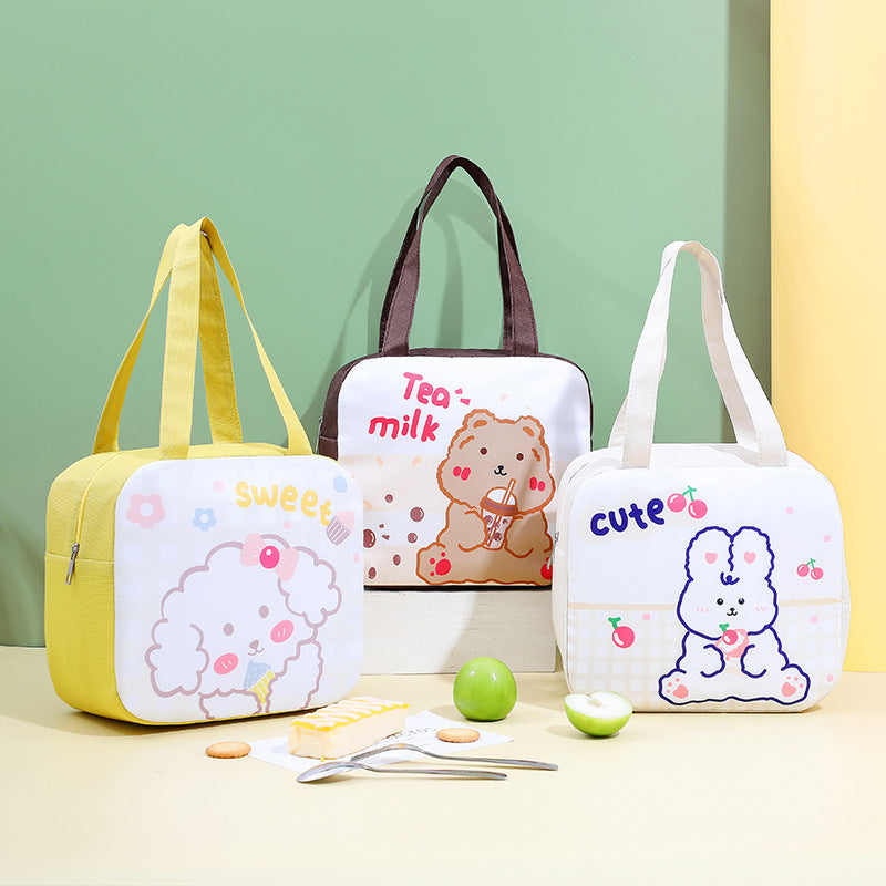 Cartoon Oxford Insulated Lunch Bag – Large & Portable