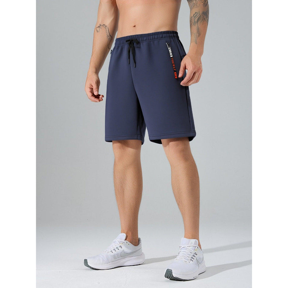 Men’s Summer Zippered Pocket Loose Sports Shorts