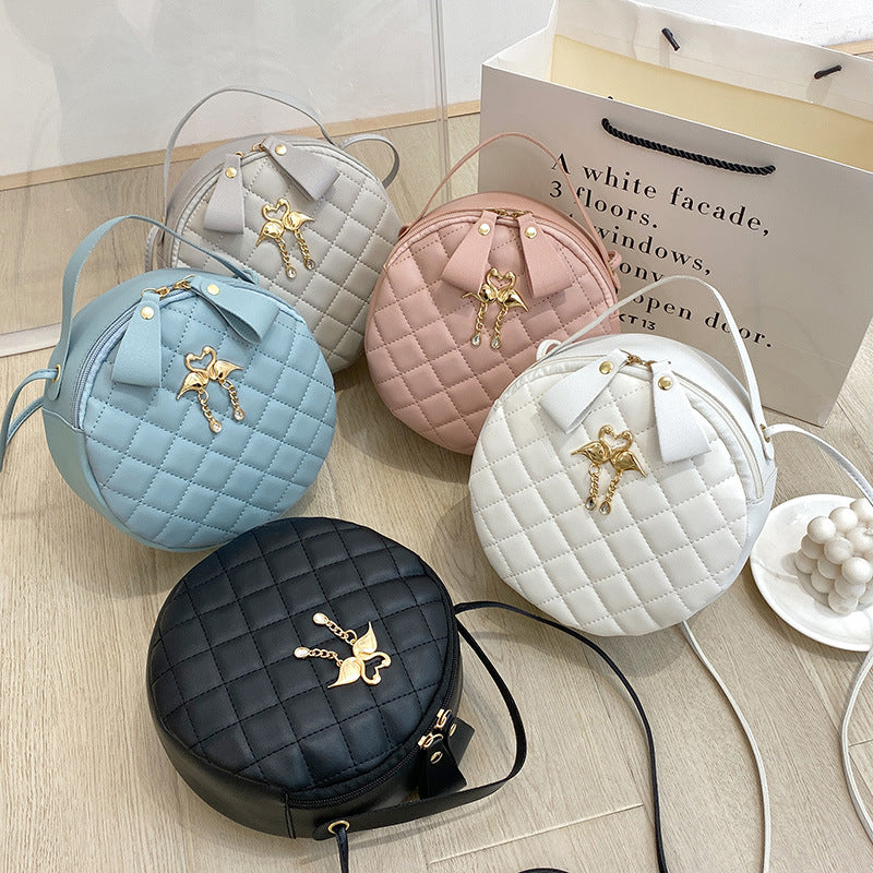 Small Round Quilted Handbag for Women – 2023 New Style