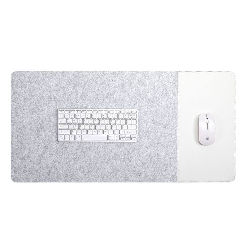 Oversized Gaming Desk Pad Felt Leather Mouse Pad