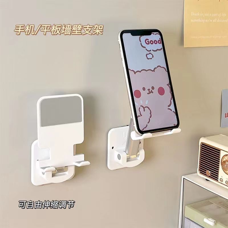 Wall-Mounted Mobile Phone Holder – Bathroom & Kitchen Storage