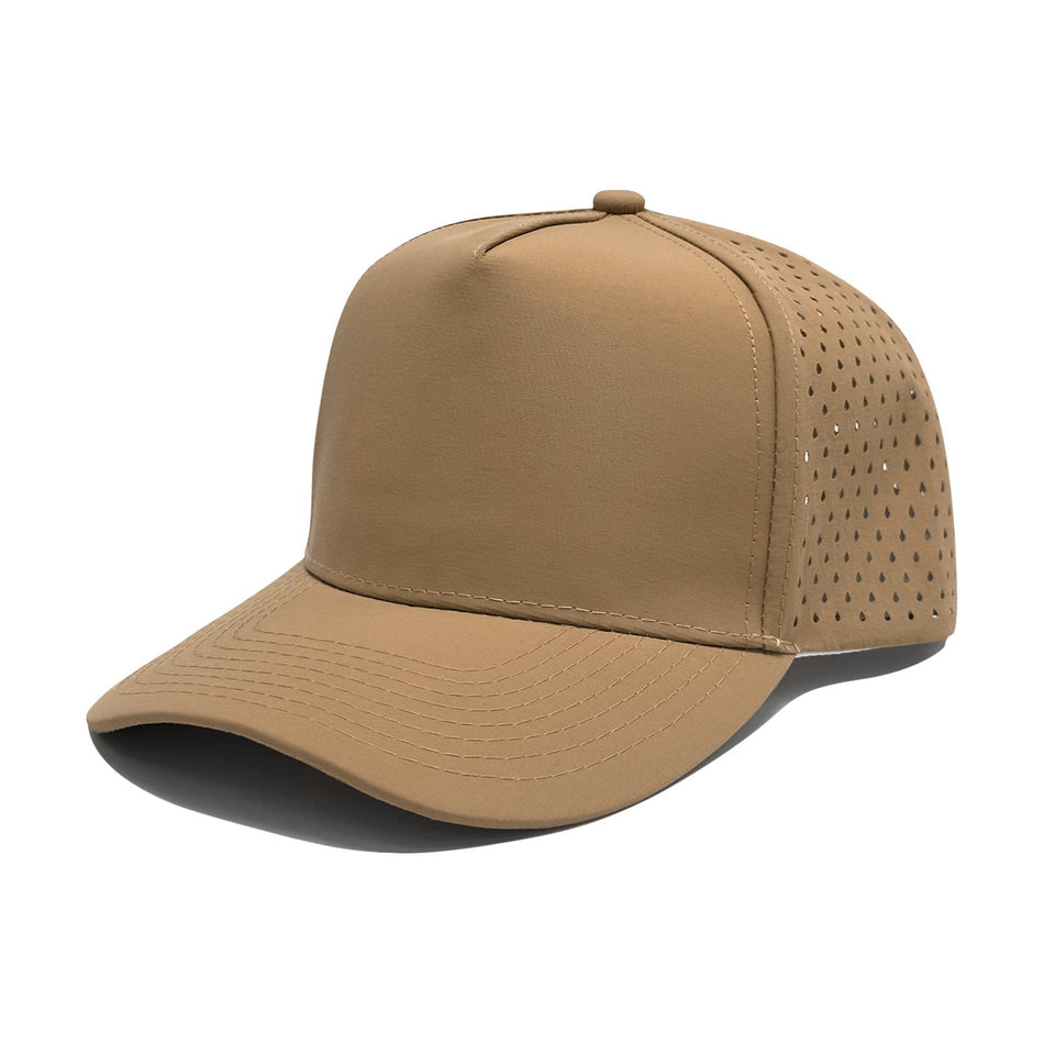 High-Top Mesh Golf Baseball Cap with Hard Brim & Custom Logo