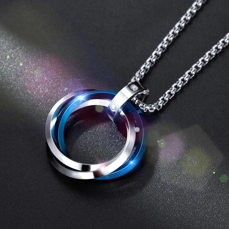 Men’s Titanium Hip-Hop Necklace – Korean Street Style