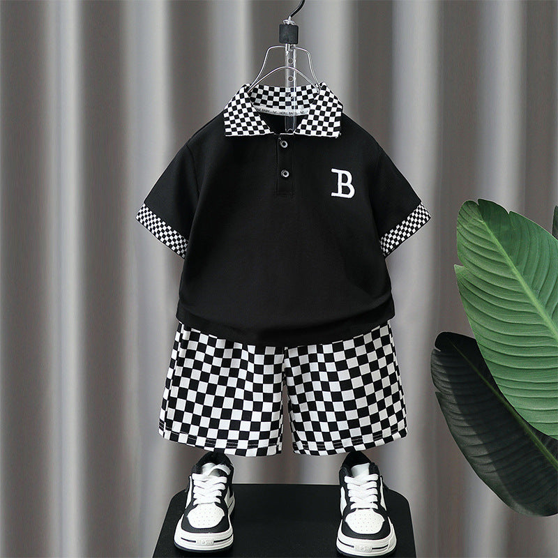 Stylish Boys’ Polo Shirt Set – Trendy Summer Wear for Kids