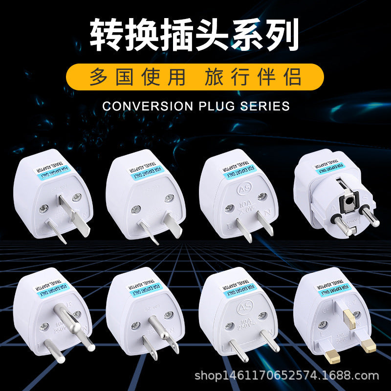 Multi-Standard Plug Adapter – EU, US, German to UK Converter