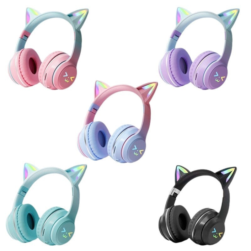 BT618 Gradient Color Over-Ear Bluetooth Headset for Gaming &
