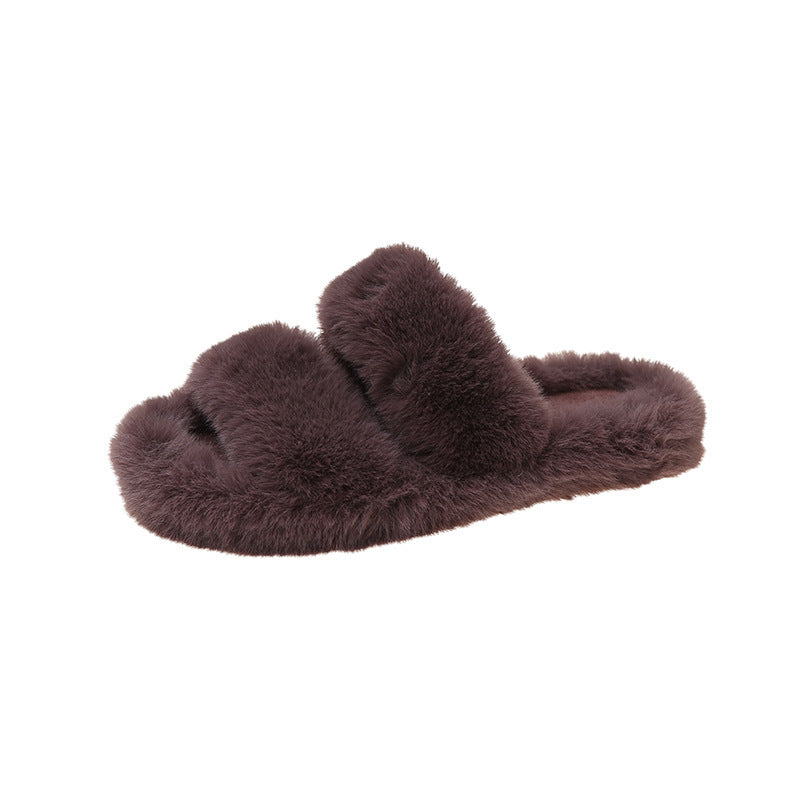STOCK-Plus-Size Women’s Slippers – Warm Flat