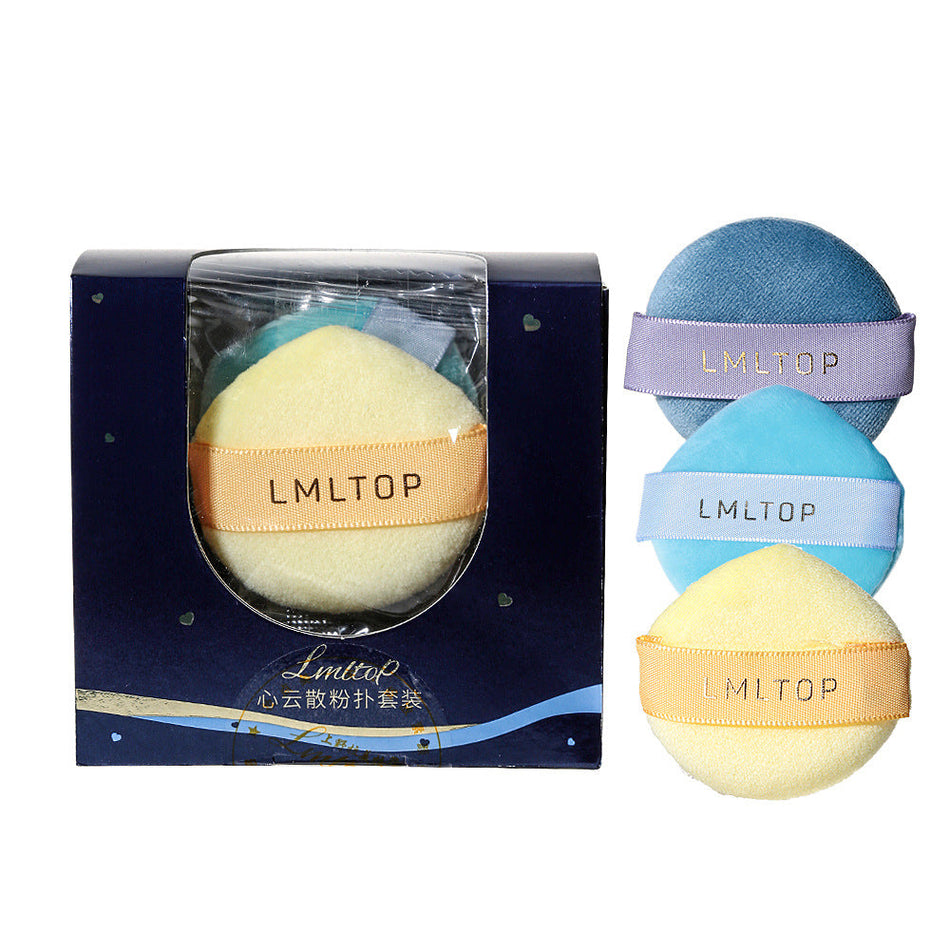 3-Pack Puff Set – Soft Grape Makeup Sponges