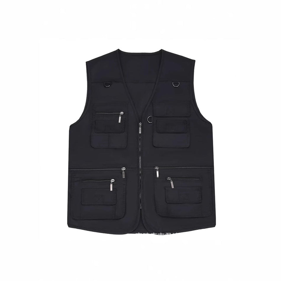 Multi-Pocket Men’s Photography Vest – Outdoor Fishing Waistcoat