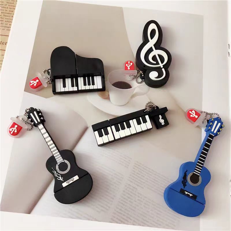 Cartoon Guitar & Piano USB Drive – Creative Gift Idea