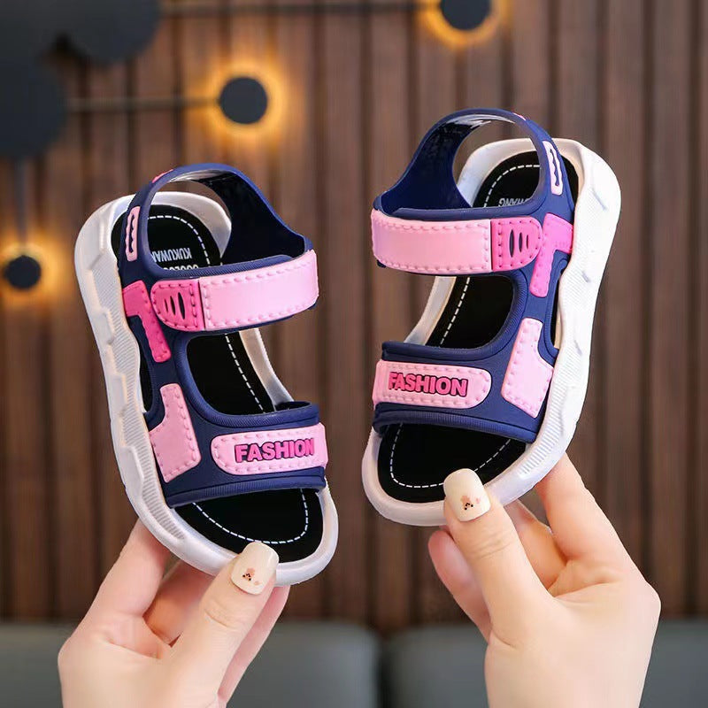 Korean Style Kids' Beach Sandals – Soft, Safe & Stylish for