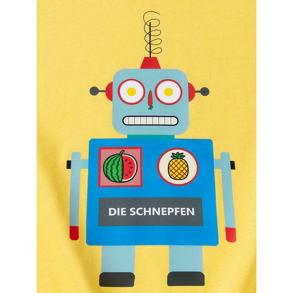 Kids Cotton Robot Print Summer T-Shirt