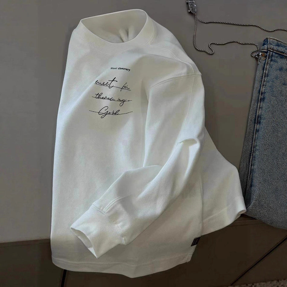 Boys’ Cotton Long-Sleeve Autumn & Spring Base T-Shirt