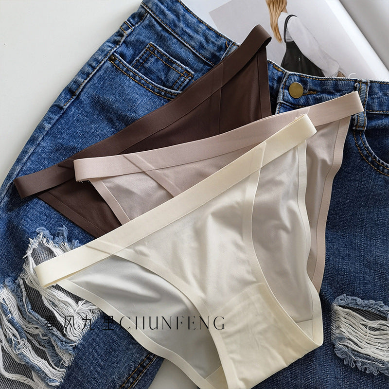 (Pack of 4 )Low Waist Ice Silk Panties