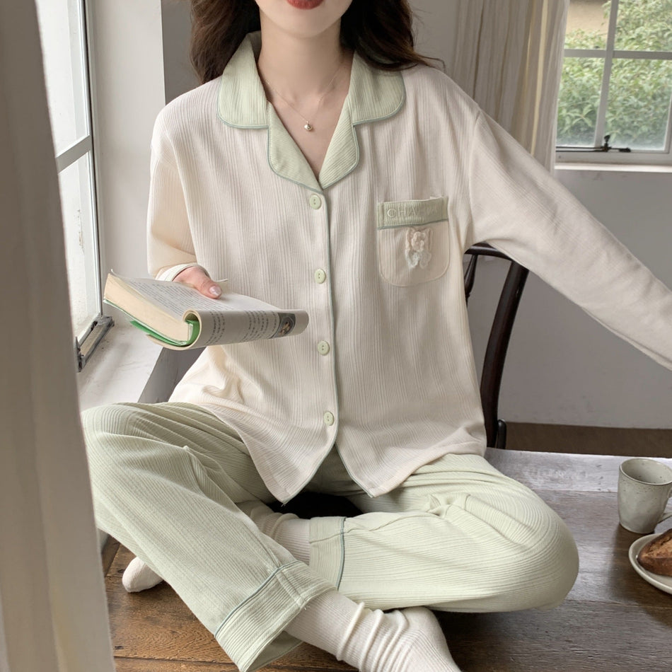 INSTOCK-Women’s Knitted Cotton Pajama Set
