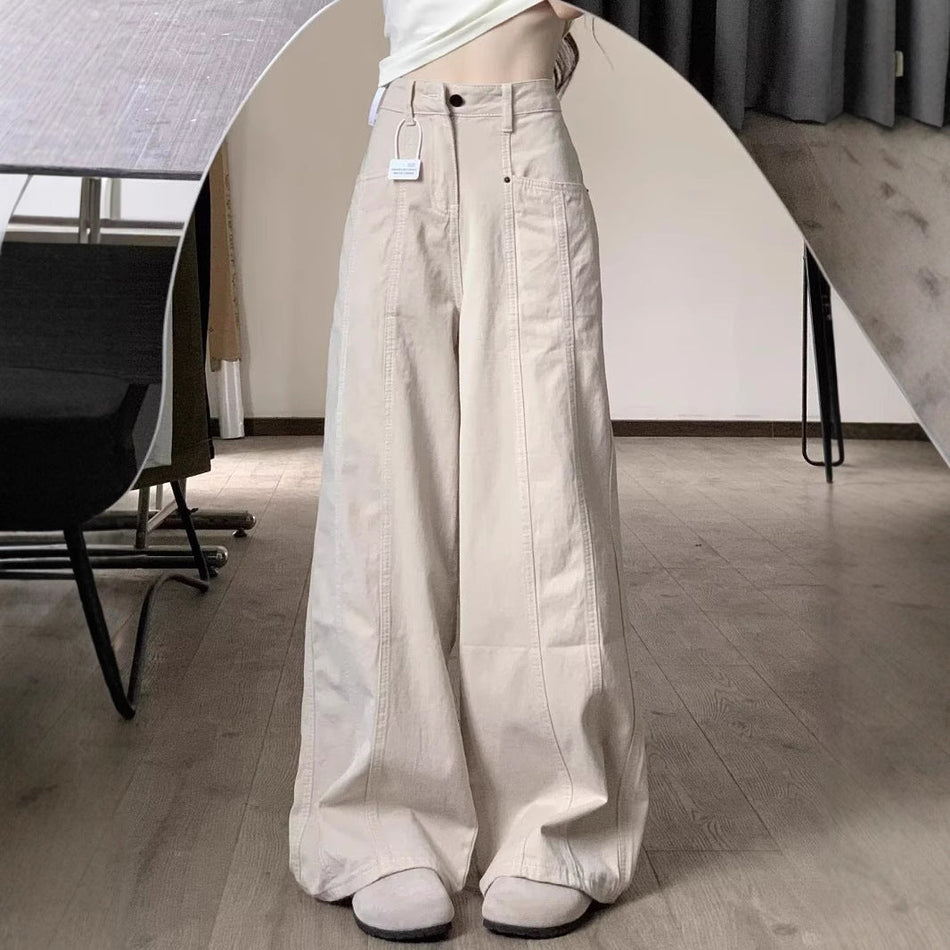 Retro American High Waist Wide-Leg