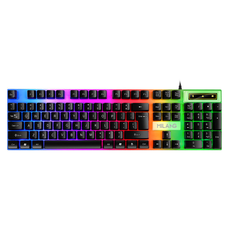 Milang K6 RGB Wired Mechanical Feel Keyboard