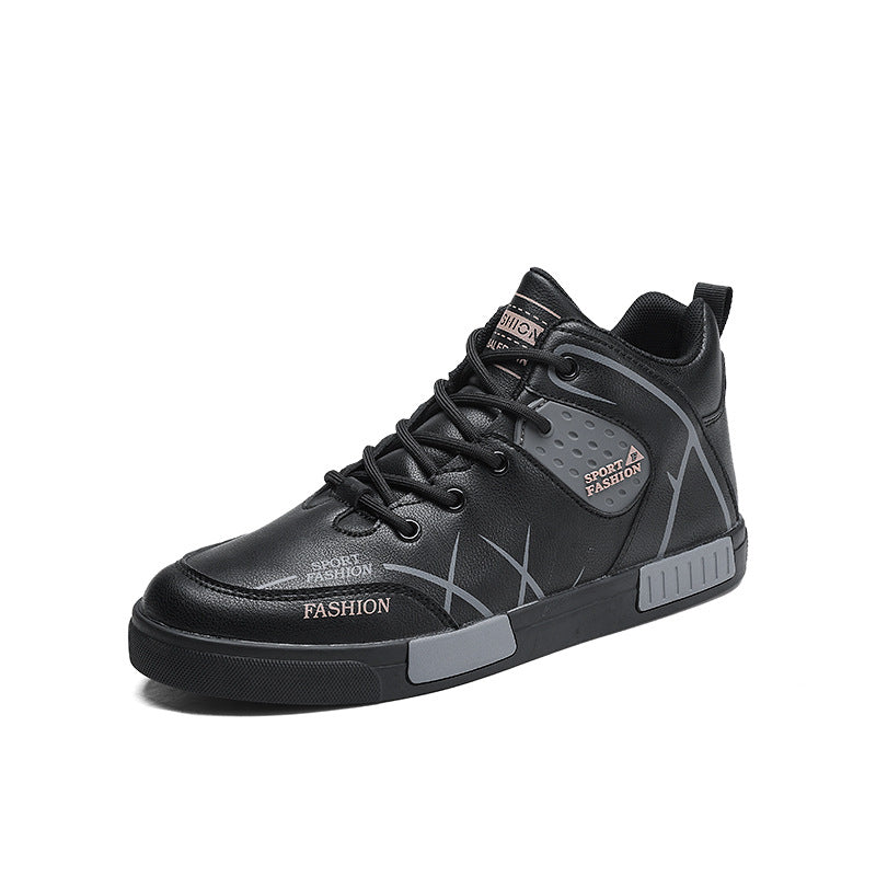 Men’s High-Top Leather Sneakers