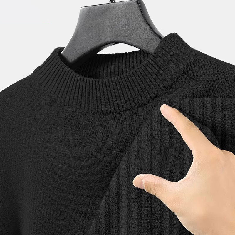 Middle-Aged Men’s Half Turtleneck Pullover Autumn Winter